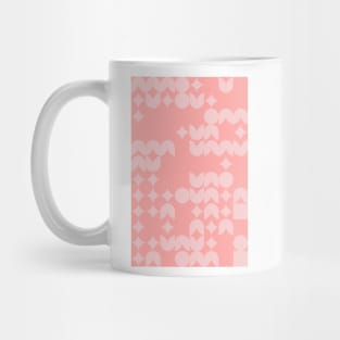 Girly Pinkish Geometric Pattern - Flowers & Stars #21 Mug